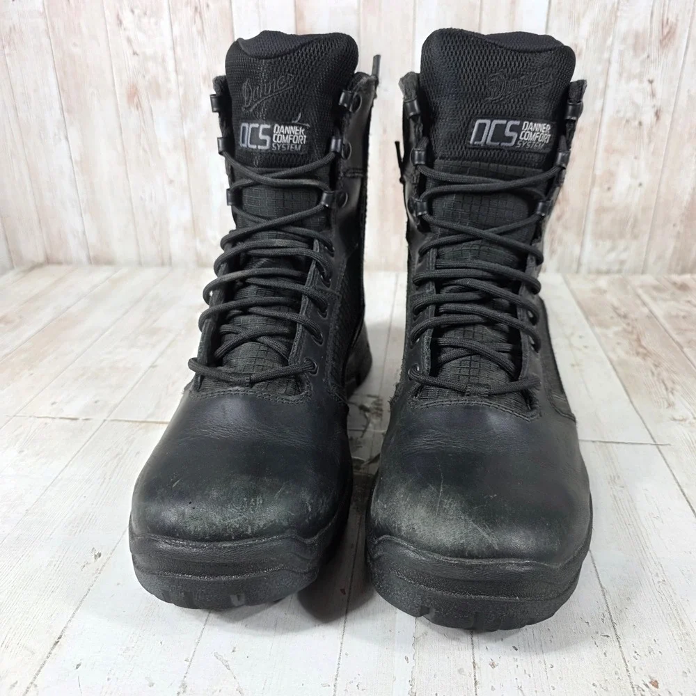 Danner Lookout Side-Zip 8 Black Tactical Boots 23824 Mens 8 D Waterproof DCS